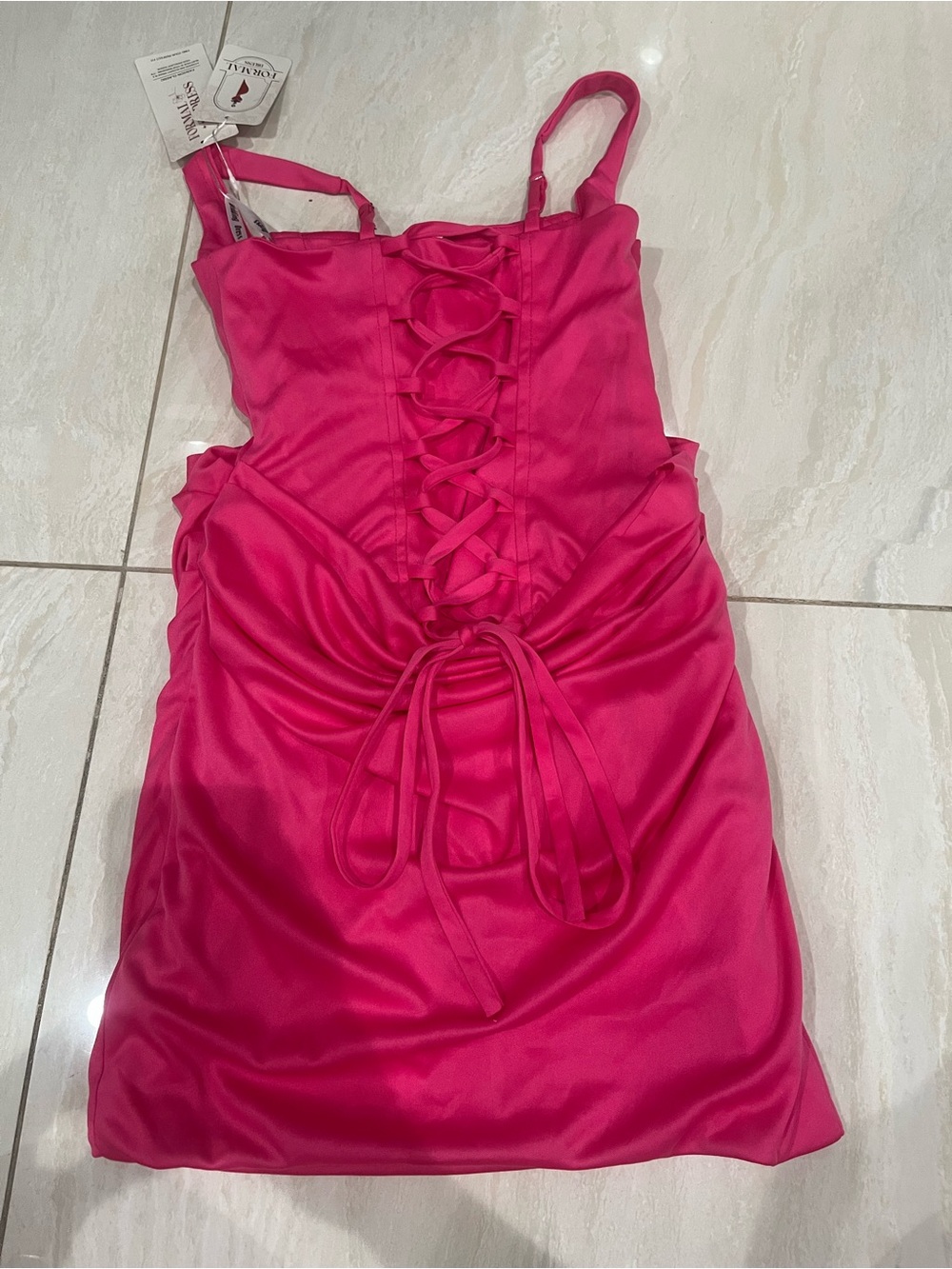 Torrid Fuchsia Ruched Mini Dress - Picture 3 of 5